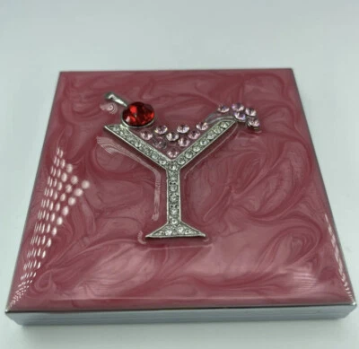 SPRING STREET CRYSTAL Swarovski Crystals COMPACT MIRROR Stainless Still - Image 1 of 4