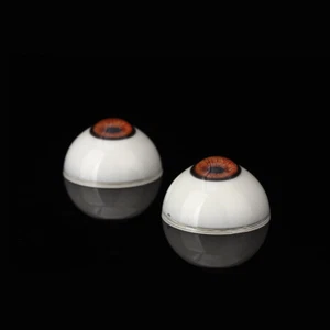 2pcs 33mm Half Round Acrylic Eyes Doll Eyeballs for DIY Doll Bear Crafts -Brown - Picture 1 of 6