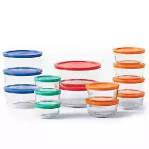 Pyrex Simply Store 28-Piece Glass Food Storage Set - Picture 1 of 6