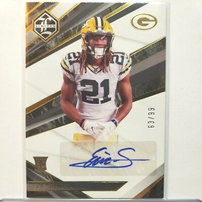 2021 Limited Eric Stokes /99 RC Rookie Auto #187 - Image 1 of 2