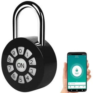 Xcase 2er Metall-Vorhängeschloss mit Zahlencode und App, Bluetooth, IP65 - Bild 1 von 8