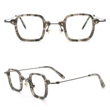 Modern Mens Square Eyeglass Frames Women Classic Retro Glasses Patterned Acetate