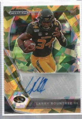 Larry Rountree Missouri 2021 Panini Gold Ice Prizm Auto RC #DPALRO 040622DMCD134 - Image 1 of 2