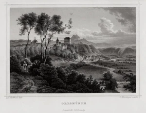 Orlamünde Originaler Stahlstich Heisinger um 1860 - Picture 1 of 2