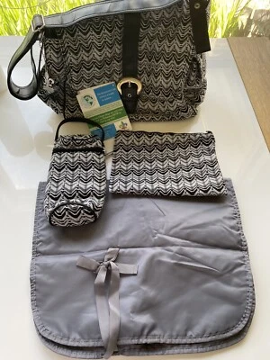 NEW Kalencom Convertible Diaper Bag OR Diaper Backpack with matching accessories - Image 1 of 4