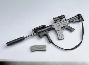 1:6 Scale M4 Gun Rifle Weapon 12" Male Action Figure Model Toys Soldiers Decor - Picture 1 of 10