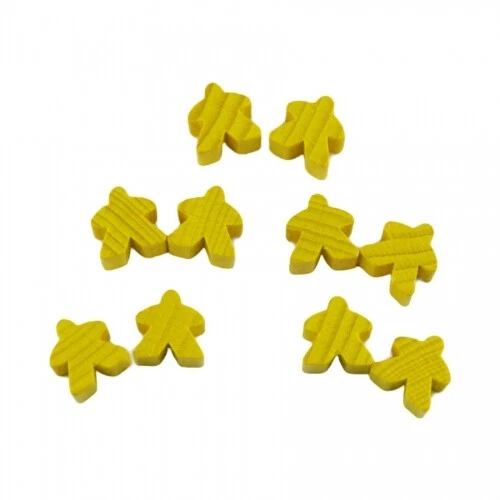 Carcassonne - Meeple - 10er-Set Wood Yellow Foto 1 de 1
