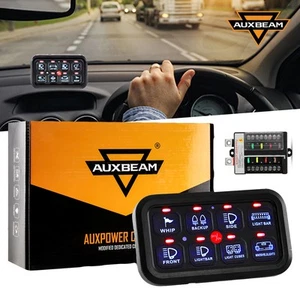 8 Gang Switch Panel LED Light Bar Electronic Relay System For Toyota Tacoma - Picture 1 of 12