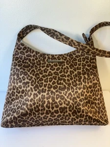 Nine West Cheetah Logo ZIP Shoulder Handbag. Tan And Brown. - Picture 1 of 9