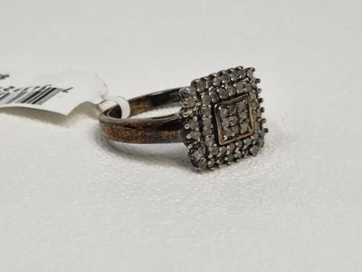Victoria Towsend Diamond Square Ring (1/2 ct. t.w.) in Sterling Silver - Image 1 of 4