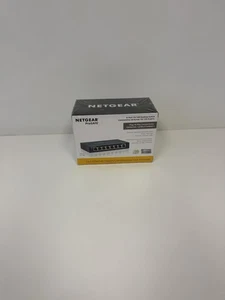 Netgear ProSAFE 8-portowy gigabitowy przełącznik biurkowy Model #GS108 NOWY ZAPIECZĘTOWANY - Zdjęcie 1 z 14