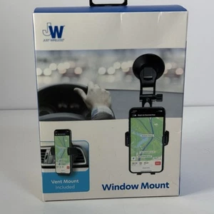 Soporte para teléfono celular Just Wireless para tablero/ventana de montaje en coche, REV042022 - Imagen 1 de 7