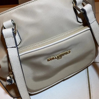 Bolso de hombro Karl Lagerfeld Paris para mujer marrón talla mediana Foto 1 de 4