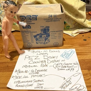 Filled Pez Store Countertop Display Cardboard Disney In Orig Packing Box - Picture 1 of 24