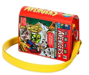 Disney Parks Avengers Marvel Comic Book Loungefly Crossbody Bag - Picture 1 of 4