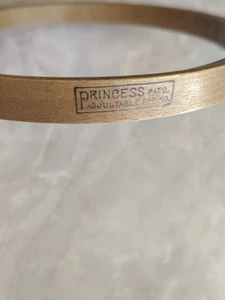 Princess Embroidery Hoop 5" Round Wooden Vintage Bow Spring Tension NOT LINED - Picture 1 of 13