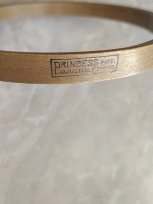 Princess Embroidery Hoop 5" Round Wooden Vintage Bow Spring Tension NOT LINED - Image 1 of 4