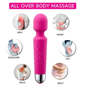 Massagestab Mehrfache Geschwindigkeit Entspannung Massageger leise Akku - Bild 1 von 9