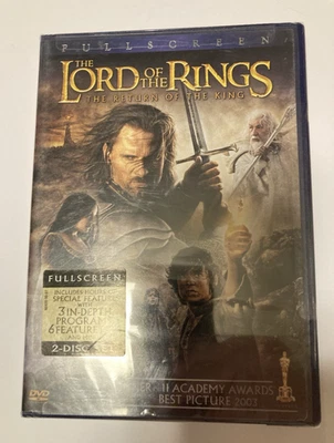 Lord of the Rings Return of the King Full Screen Rare Long Box, 2 Discs, Sealed - Image 1 of 2