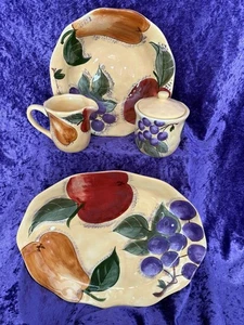 Verdona by Home Trends, Plato, Veggie Bowl, Crema y Azúcar Bowl Nuevo Nunca Usar - Imagen 1 de 13