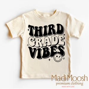 Third Grade Vibes Shirt - School Shirt - Picture 1 of 7
