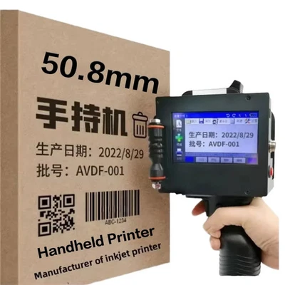 50mm large character portable inkjet printer prints logo image encoded text - Image 1 of 4
