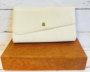 Vintage Coblentz Original White/Cream Foldover Clutch Wallet Purse 8.5” - Picture 1 of 12