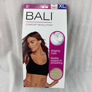 Bali Womens Size XL Comfort Revolution Flexible Wireless Shaping Bra, 2 Pack - Picture 1 of 5