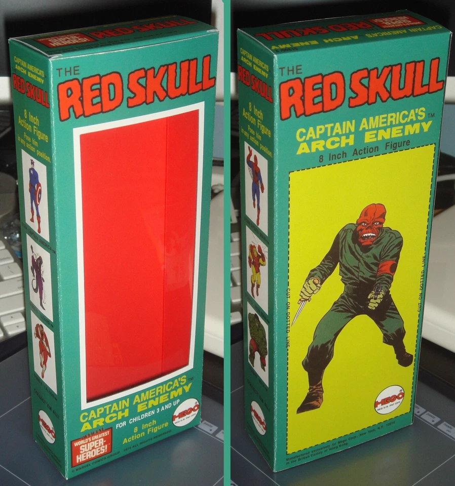 SOLO CAJA CALAVERA ROJA PERSONALIZADA MEGO 8" Foto 1 de 1