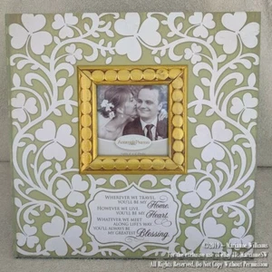 NEW ST PATRICK'S DAY PICTURE FRAME IRISH POEM SHAMROCKS VINE WEDDING ANNIVERSARY - Picture 1 of 2