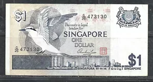 SINGAPORE $1 DOLLAR P.9 (VF) FROM 1976 - Picture 1 of 2