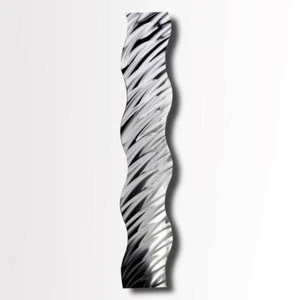 Lighted Metal Wall Art Modern Abstract Sculpture with Color Changing LED Lights - Picture 1 of 6