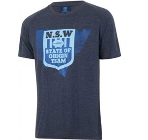 A NSW Blues 2018 Men's Heritage T-Shirt - Size M - State Of Origin - Picture 1 of 1