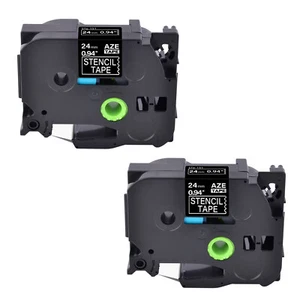 2 PK Non-adhesive Stencil Label Tape STE 151 for Brother STE-151 PT-E500 24mm 1" - Picture 1 of 4