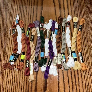 DMC Floss Lot Of 15 Larger Skeins 27.3y Embroidery Thread Varied Colors - Picture 1 of 3