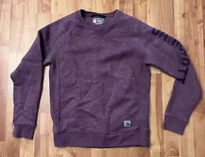Carhartt Small 4-6 Amethyst/Smoke Relaxed Fit Space Crewneck Sweatshirt Women - Picture 1 of 8