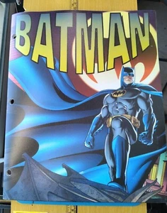 Menge (2) Batman Vs Riddler/Pinguin 2 Pkt Portfolio Schulordner 11,5" x 9,5" A5 - Bild 1 von 6