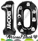 Starwars Girls Boys Birthday Personalised Decal Set For Foil Number Balloon Name