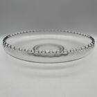 Vintage Clear Candlewick 2? tall Serving Bowl Tray Round Imperial