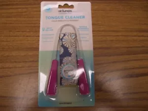 Dr. Tung's Tongue Cleaner with pouch Stainless Steel Pink - Picture 1 of 3