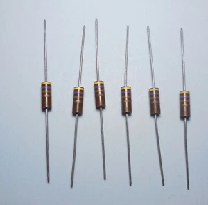Qty(6) 1 Watt 470 Ohm Carbon Composition Resistors 1W Comp - Picture 1 of 3