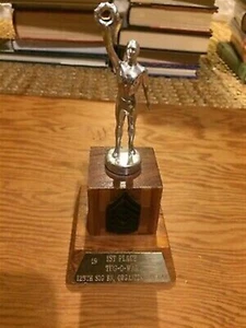1975 trophy for 125th Signal Battalion Tug-o-War competition, Schofield Barracks - Picture 1 of 4