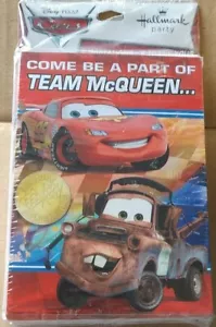 Disney Pixar Cars 8 Party Invitation and Thank You Cards w/Envelopes Hallmark - Picture 1 of 5