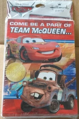 Disney Pixar Cars 8 Party Invitation and Thank You Cards w/Envelopes Hallmark  - Image 1 of 4