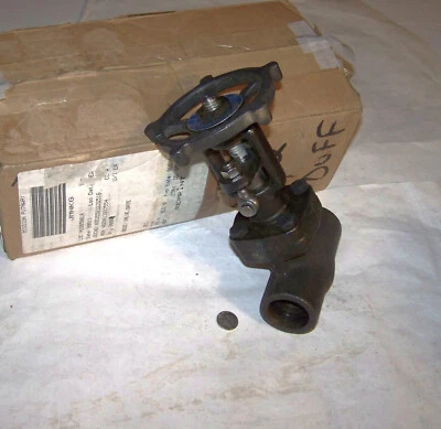 R-P&C VALVE CONBRACO EF57D NOS 1" WELD SOCKET STEEL GATE VALVE 800# 7-3/4" OAL - Image 1 of 4