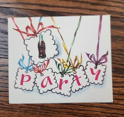 NEW *12* Coca-Cola Vintage Coke Party Invitations & Envelopes 50s - 60s Original - Image 1 of 4