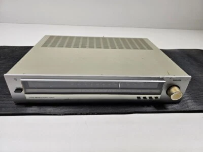 Philips F2110 Vintage Am Fm Stereo Tuner Analog Zifferblatt Silber Gesicht Aktiv - Bild 1 von 4