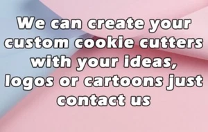 Custom 2 Cookie Cutters 9cm - Picture 1 of 2