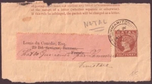 F-EX48605 NATAL 1/2 c CANCELLERIA POSTALE ANTERIORE USATA IN FRANCIA. - Foto 1 di 1