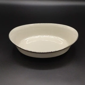 Vintage Lenox Moonspun 10⅛" Oval Vegetable Dish Bone China Floral Platinum Rim - Picture 1 of 15